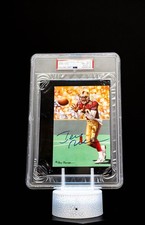 Jerry Rice 1989 - Date Goal Line H.O.F. Art 5000 / PSA NM-MT 8, Auto GEM MT 10