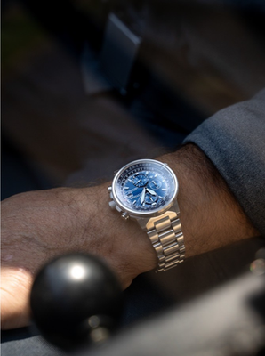 Citizen Men's Sky Perpetual Chronograph Silver Eco-Drive Watch