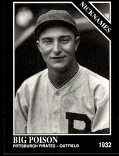 1992 Conlon Collection TSN Paul Waner Pittsburgh Pirates #563