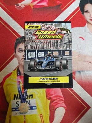 2025 Topps Chrome Formula 1 F1 Logofractor Black Speed Wheels Carlos Sainz /75