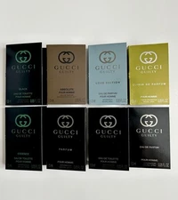 Gucci Guilty Men Cologne Collection Sample Spray Vials 8pc Set