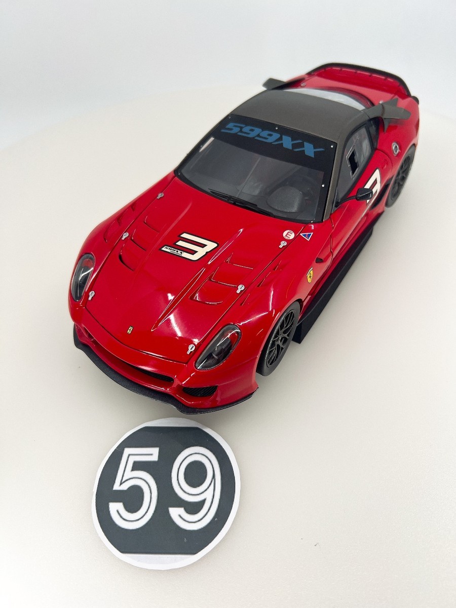 1/18 マテル エリート フェラーリ 599XX Ferrari 599XX EVO (Silver/Yellow 67, France) [Davis