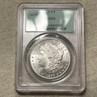 1879 S - Morgan Silver Dollar - PCGS MS 63 OGH