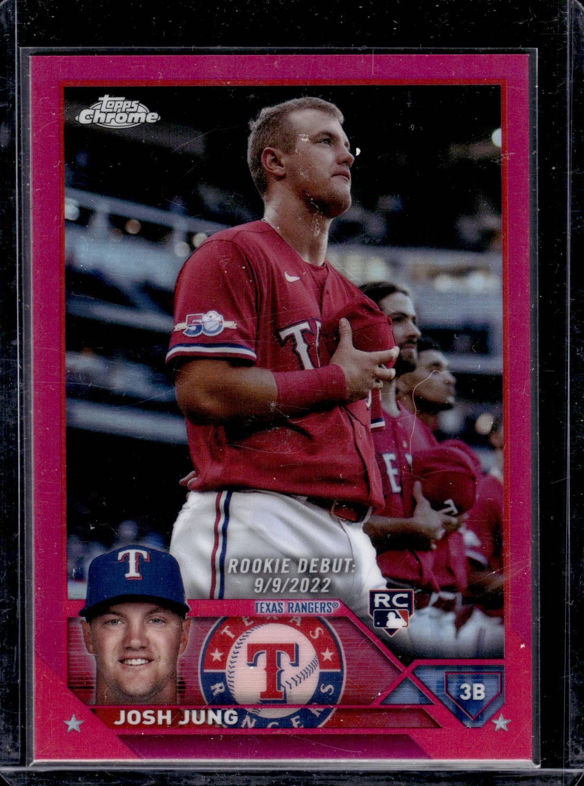 2023 Topps Chrome Update Josh Jung #USC51 Magenta Refractors /399