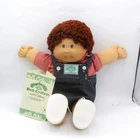 Vtg 1985 CPK Boy Doll Auburn Hair Tooth Outfit Birth Certificate