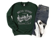 Vintage Mesa Verde National Park Sweatshirt Travel Gift Colorado Trip Sweater
