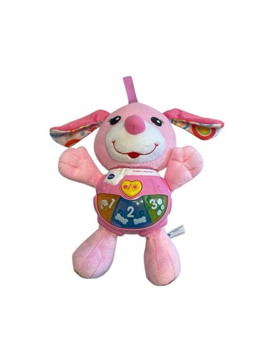 VTech - Baby Cuddle And Sing Pink Puppy Dog - Teaches Baby First Words Numbers