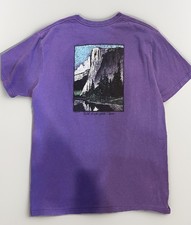 PATAGONIA Dawn Wall El Capitan Yosemite California Large Unisex  T-Shirt Purple
