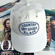 Polo Ralph Lauren Embroidered Country Dry Goods R.L. & Co Patch Herringbone Cap