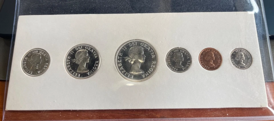 1959 Canada Silver PL Year Set. 6 Coins Cent to $1. Proof-Like Mint UNC - Image 3 of 4