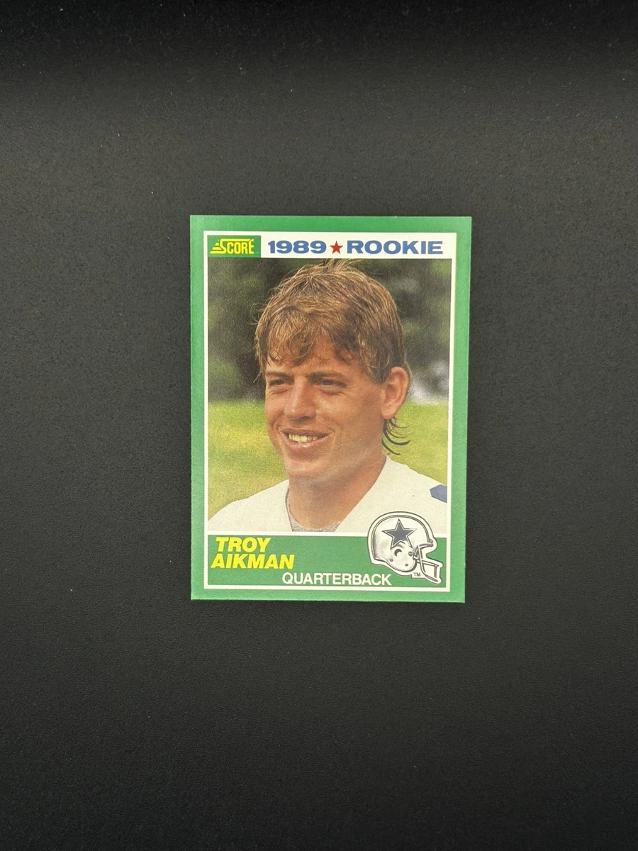 Troy Aikman Football SCORE Rookie Sports Trading Card Singles for