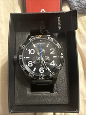 Nixon The 51-30 Chrono V1 Watch 5092-Black Sunray-Surplus A083 5092 00 NEW