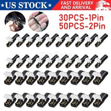 80 PCS Plug-In Quick Wire Connectors, Reusable Clamp Terminal Blocks for Cables