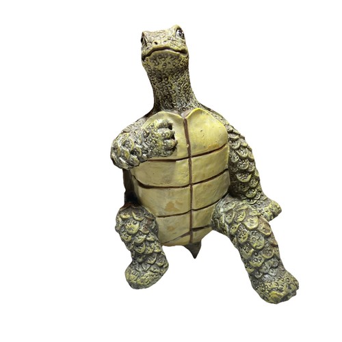 Vintage Small Turtle Tortoise Figurine Anthropomorphic Resin Figure 3.25” - Picture 5 of 6