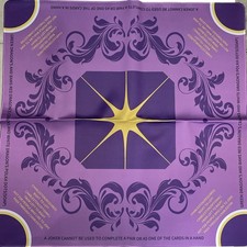 Mahjong Gaming Mat 31x31in Natural Rubber 3mm Thickened Non-Slip Purple New