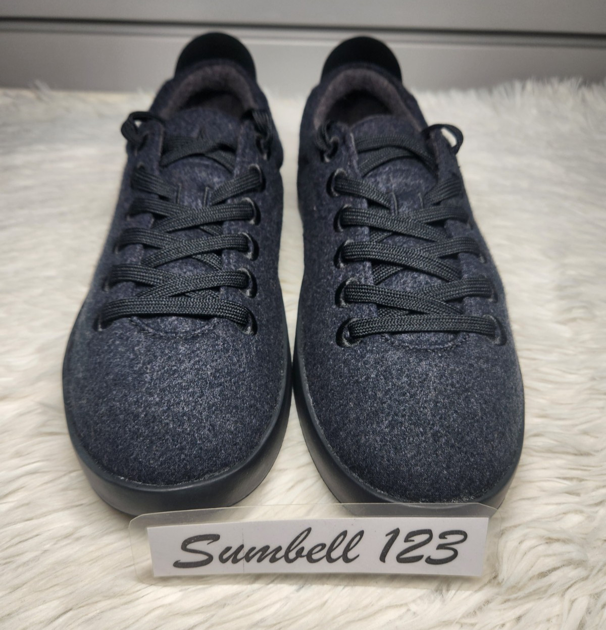 RARE ALL BIRDS Wool Runner Black;Grey Shoes Mens size 8/Womens Sz 9.5 0920 image 2