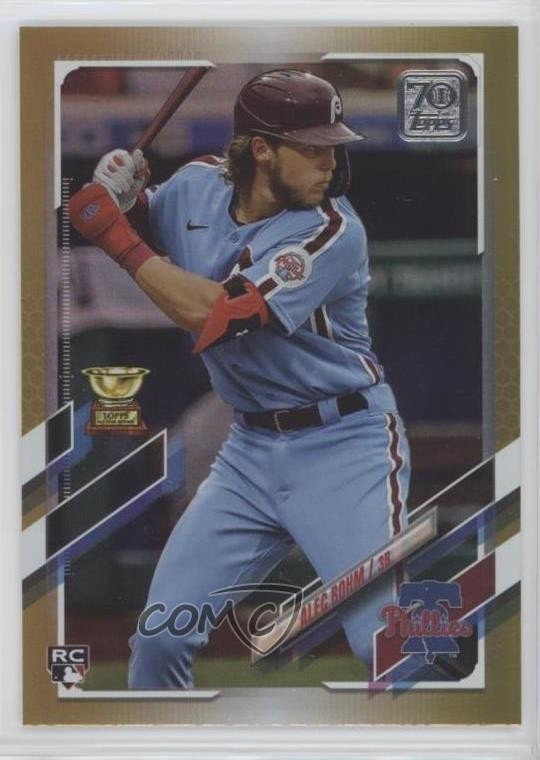 2021 Topps Gold Foil Alec Bohm #277 1u6