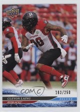 2025 Upper Deck CFL Deluxe 163/250 Cleyon Laing #43 bj5