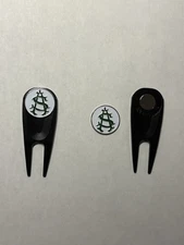 Shoreacres Golf Club 1" Coin Golf Marker & Ergonomic Pocket Golf Divot Tool