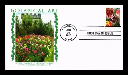 US COVER PANDA CACHET FIRST DAY OF ISSUE BOTANICAL ART TULIPS