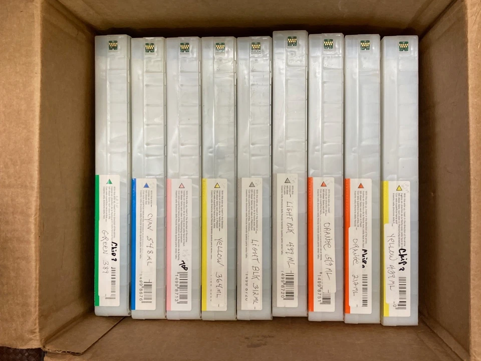 4000 ML Genuine EPSON 9900 HDR INK -FREE SHIPPING-(9) -700 ML. Cartridges EXP - Image 4 of 4