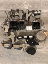 SEAWAY, HARKEN Block Sailing Swivel Sailboat Pulley USED LOT SEE PHOTOS 4 MODELS