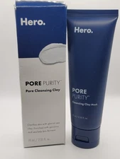 NIB Hero Cosmetics Pore Purity Cleansing Clay 2.35 oz New Sealed