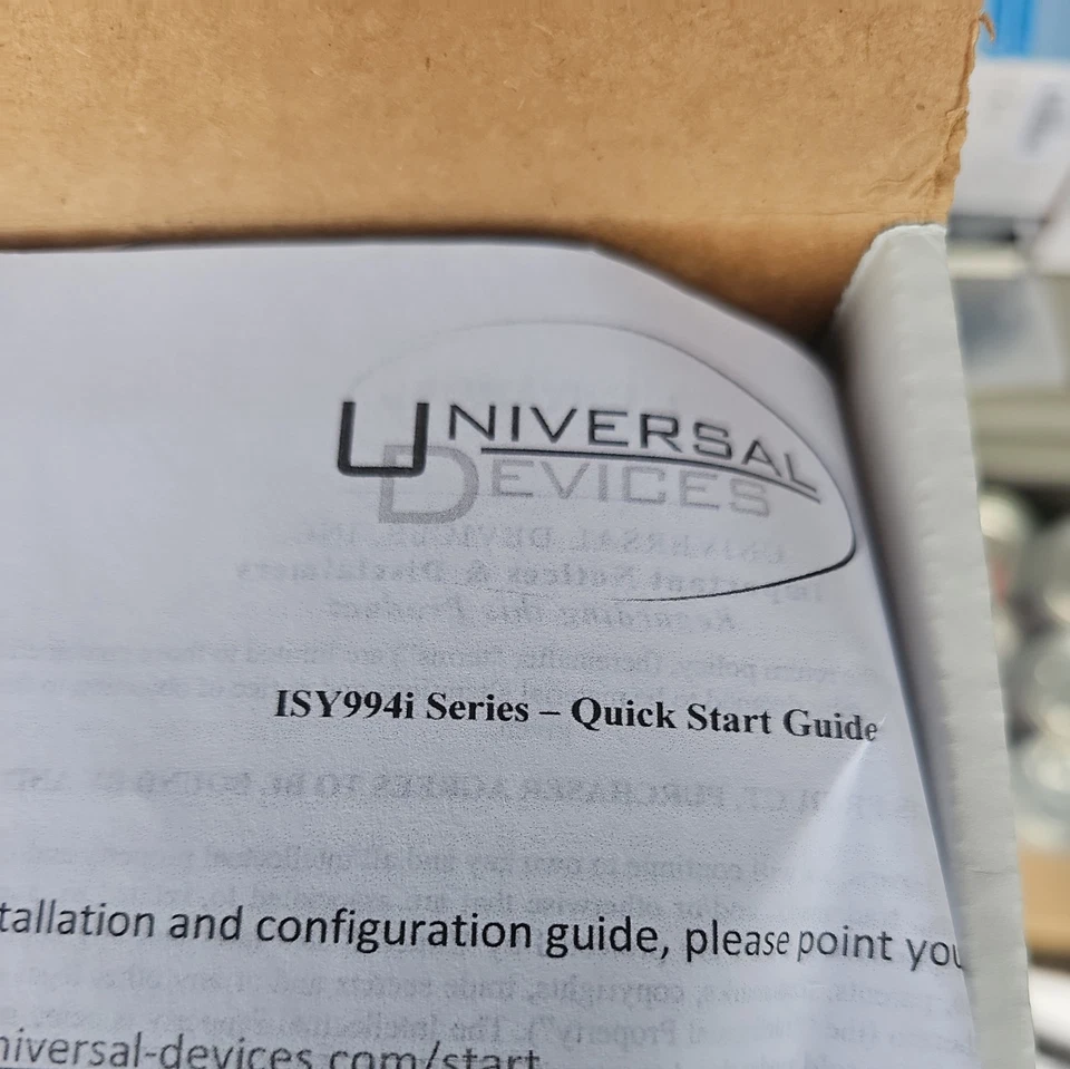 Universal Devices ISY994i ZW/IR PRO Insteon / Z-wave Home Automation Hub - Изображение 2 из 2