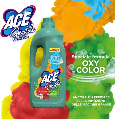 ACE Regelmäßiger, leistungsstarker und schonender sanfter Bleichmittel, 4 Flaschen x 3,1 Liter - Bild 5 von 6