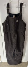 Carhartt 102743-201 Wildwood Insulated Bibs Overalls Mens 2XLT Duck Double Knee