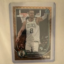 Topps 2025 Bowman Chrome Kristaps Porzingis Boston Celtics BCV-148 /100