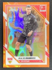 Bilal El Khannouss 2025-26 Topps Chrome Bundesliga Orange Lava Base /25 #95