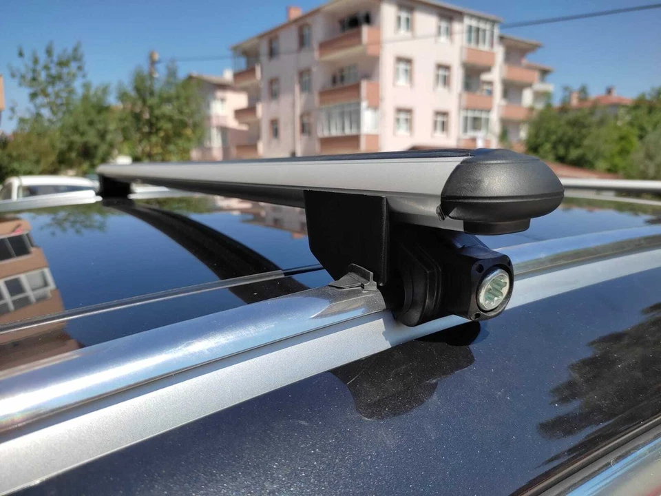 For AUDI A4 ALLROAD Roof Racks Cross Bars Luggage Carrier Silver Set Foto 3 de 4