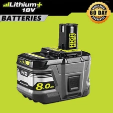 8.0Ah 18V Battery P108 One Plus For RYOBI 18 Volt High Capacity Lithium-Ion New