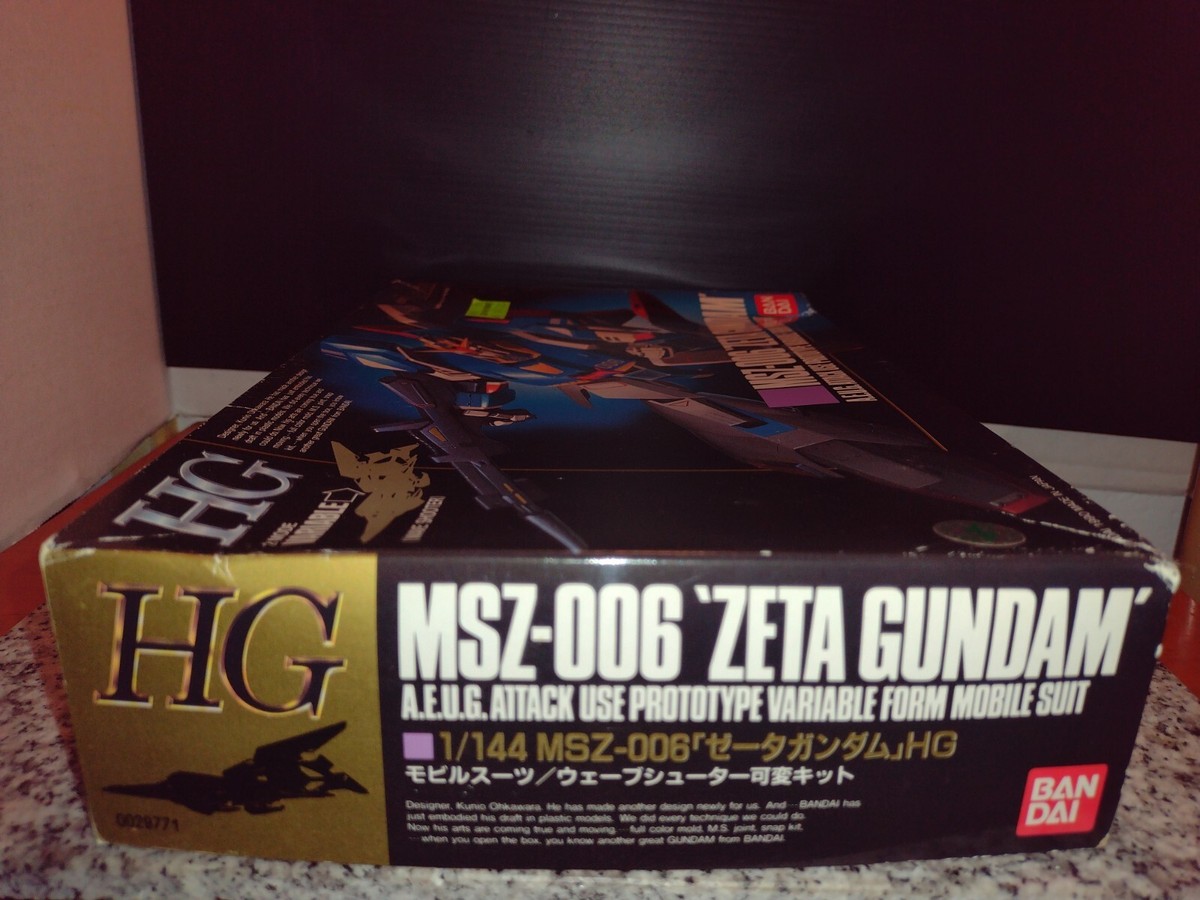 Bandai HG MSZ-006 Zeta Gundam 1/144 Plastic MODEL KIT (New Old