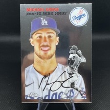 2023 Topps Chrome Platinum Los Angeles Dodgers Michael Grove Rookie card