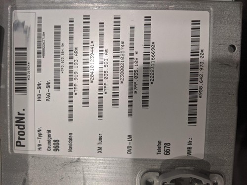 11 12 13 14 15 16 PORSCHE CAYENNE Dash Display Screen Radio 958642973 - Picture 5 of 6
