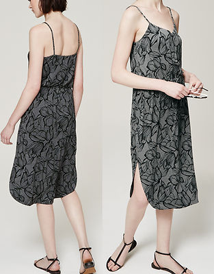 NWT Ann Taylor LOFT Floral Print Jersey Midi Dress Size S