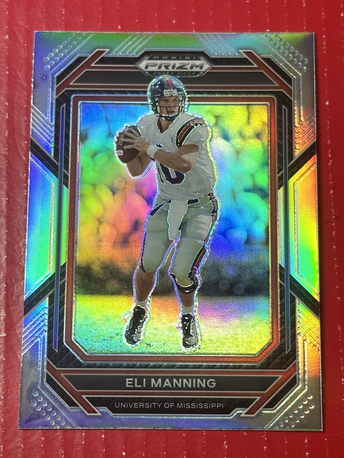 2023 Panini Prizm Draft Picks Silver Prizm Parallel Eli Manning #37 N.Y. Giants