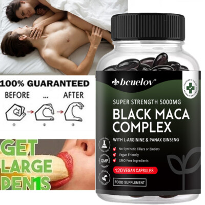 Extra Strength 500mg Black Maca Complex - 30 To120 Capsules