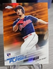 Francisco Mejia 2018 Topps Chrome Freshman Flash Orange Refractor /25 #5 Rookie
