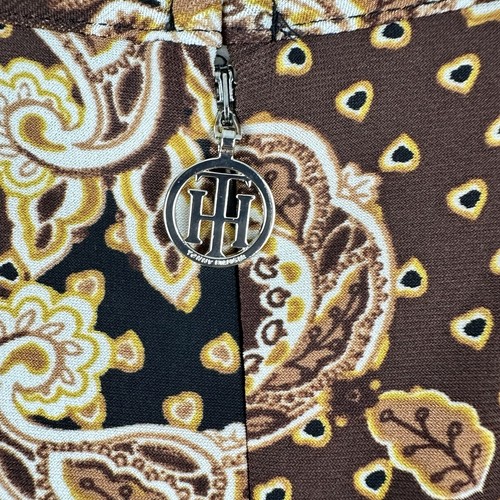 Tommy Hilfiger Women’s A-line Dress Size 16 Black Paisley Floral Long Sleeve New - Picture 15 of 17