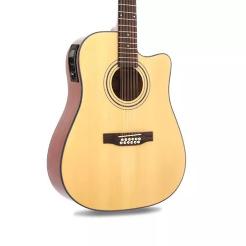 Puente de guitarra para piezas de guitarra acústica de 12 cuerdas de gran tamaño palo de rosa NUEVO - Imagen 6 de 13