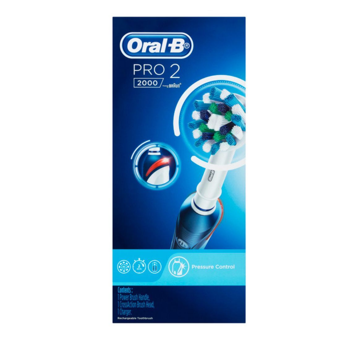 OralB Pro 2 2000 Electric Toothbrush Dark Blue eBay