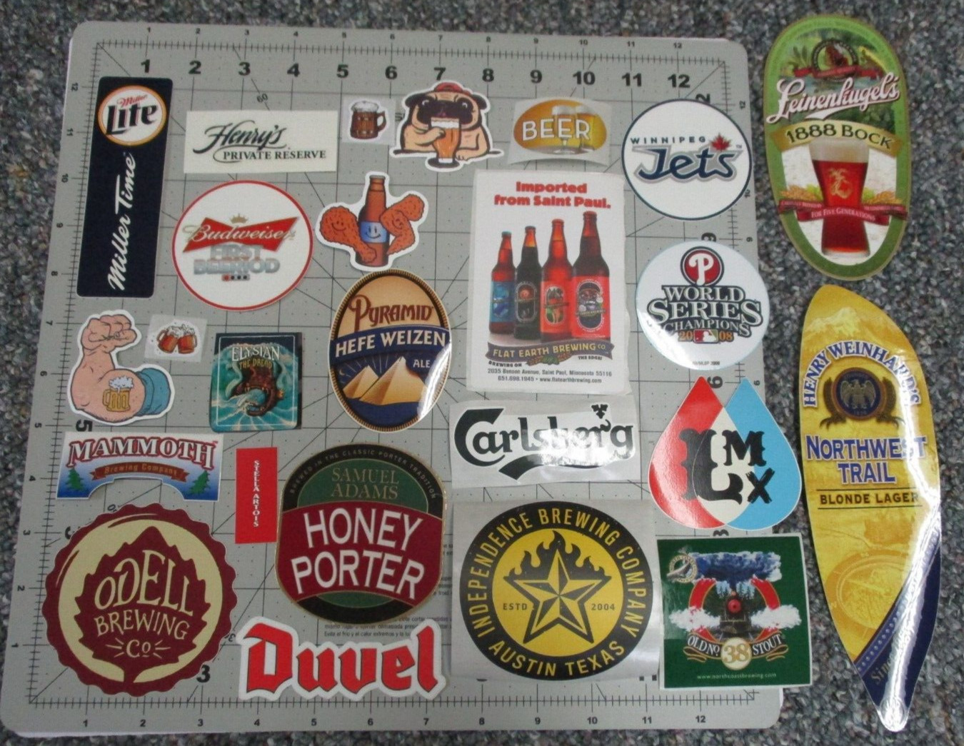 LOTE DE 25 PEGATINAS DE CERVEZA calcomanías artesanales cerveza elaboración cervecería grifo mango D