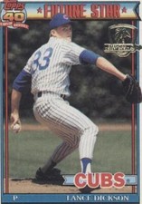 1991 Topps - Future Star Lance Dickson #114 Operation Desert Shield (RC)