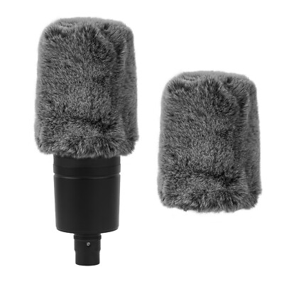 Geekria Furry Windschutzscheibenabdeckung für Audio-Technica AT2020, AT2035 (2er Pack)