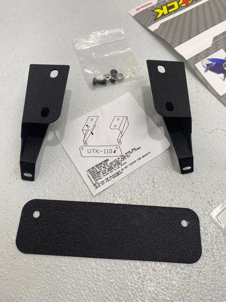 Kit guardabarros placa inferior Shock Racing 2006 2007 Ninja Kawasaki ZX-10 ZX10R Foto 3 de 4