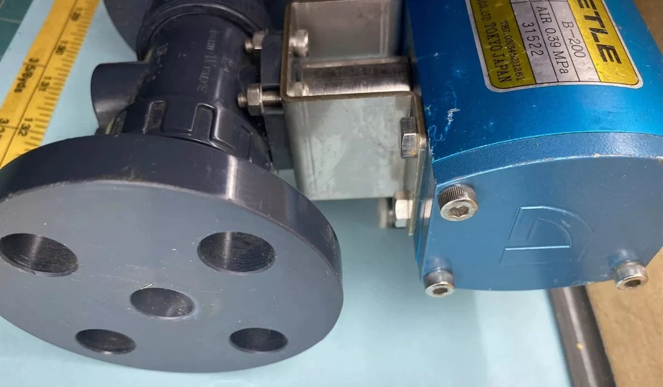 Válvula de bola Asahi EPDM,DN15 PN16 con actuador neumático Beetle B-200 Foto 3 de 4
