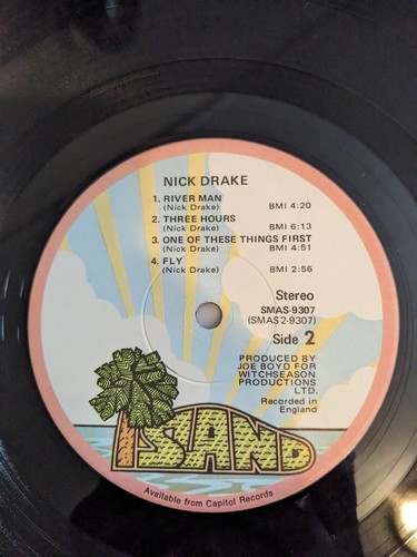 Nick Drake Self Titled Vinyl SMAS-9307 Island Records (VG+/G) - Picture 15 of 15